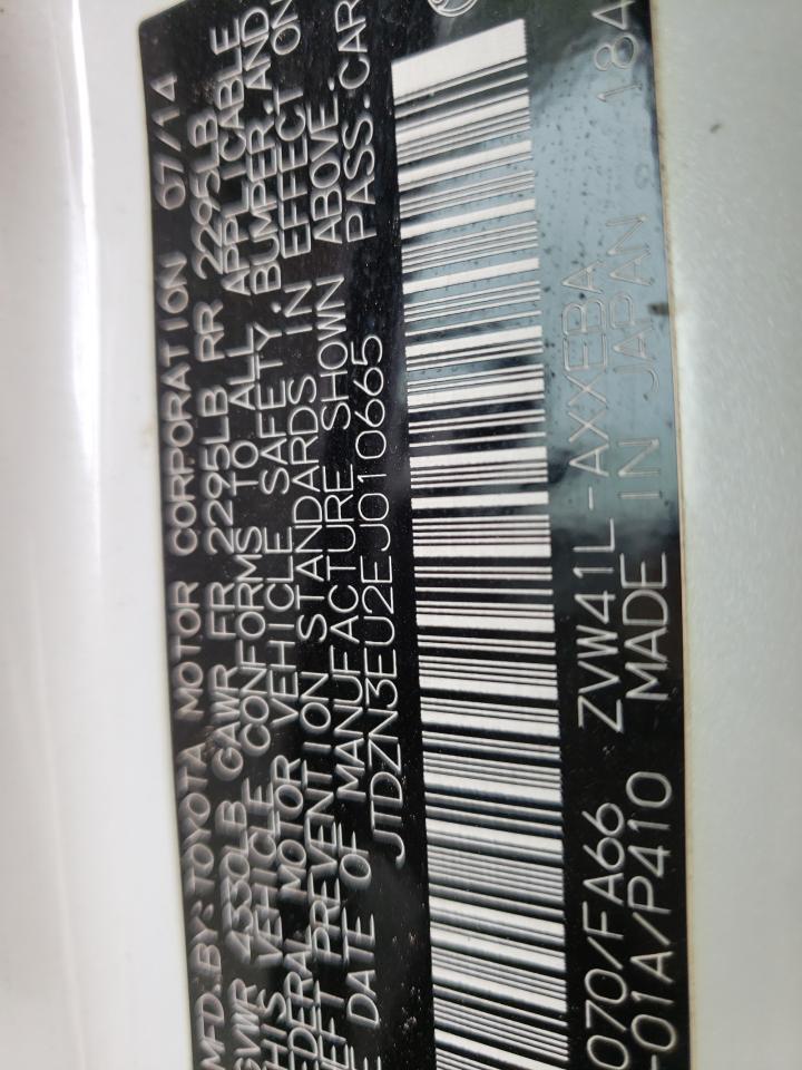 Photo 10 from auction – 2014 TOYOTA PRIUS V with VIN JTDZN3EU2EJ010665