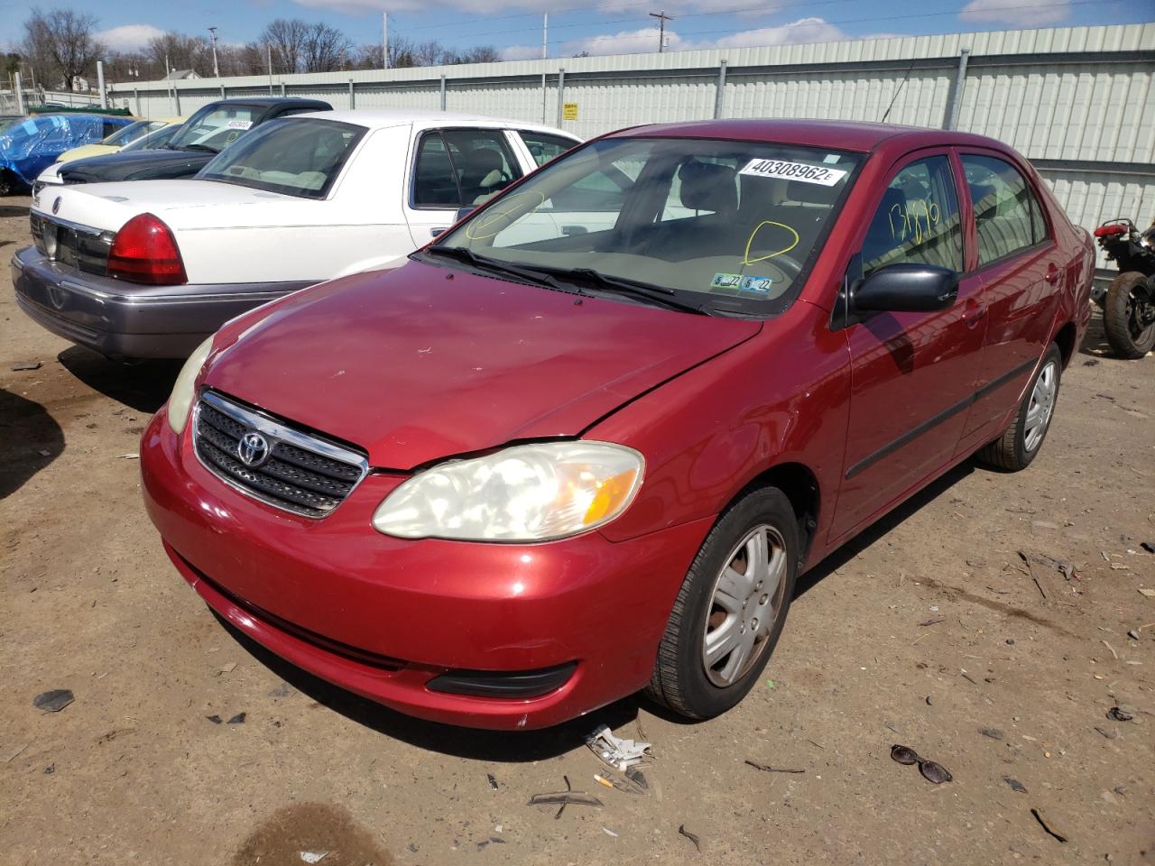 Photo 2 from auction – 2007 TOYOTA COROLLA CE with VIN JTDBR32E370120197