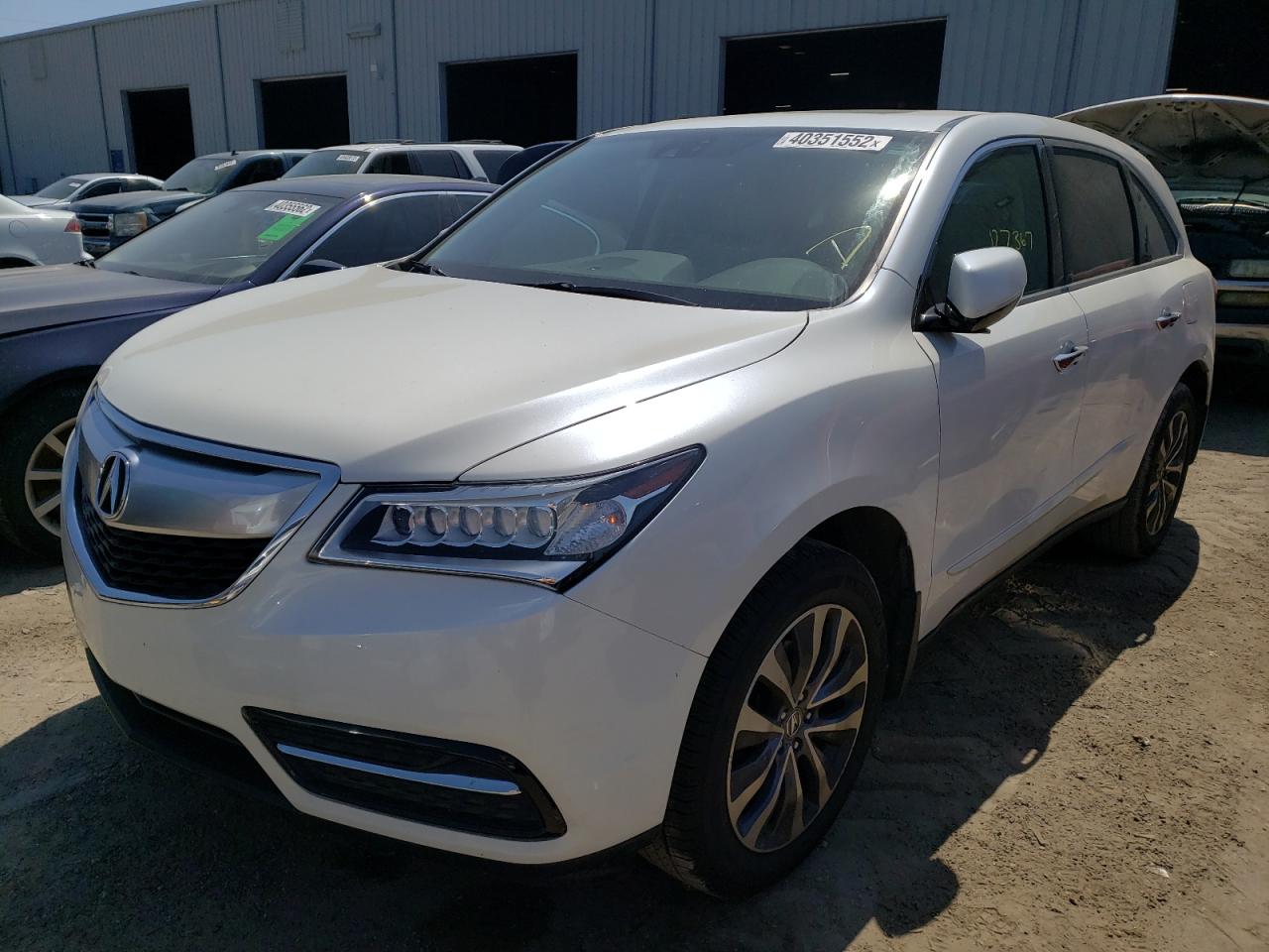 Photo 2 from auction – 2014 ACURA MDX TECHNO with VIN 5FRYD4H42EB015676