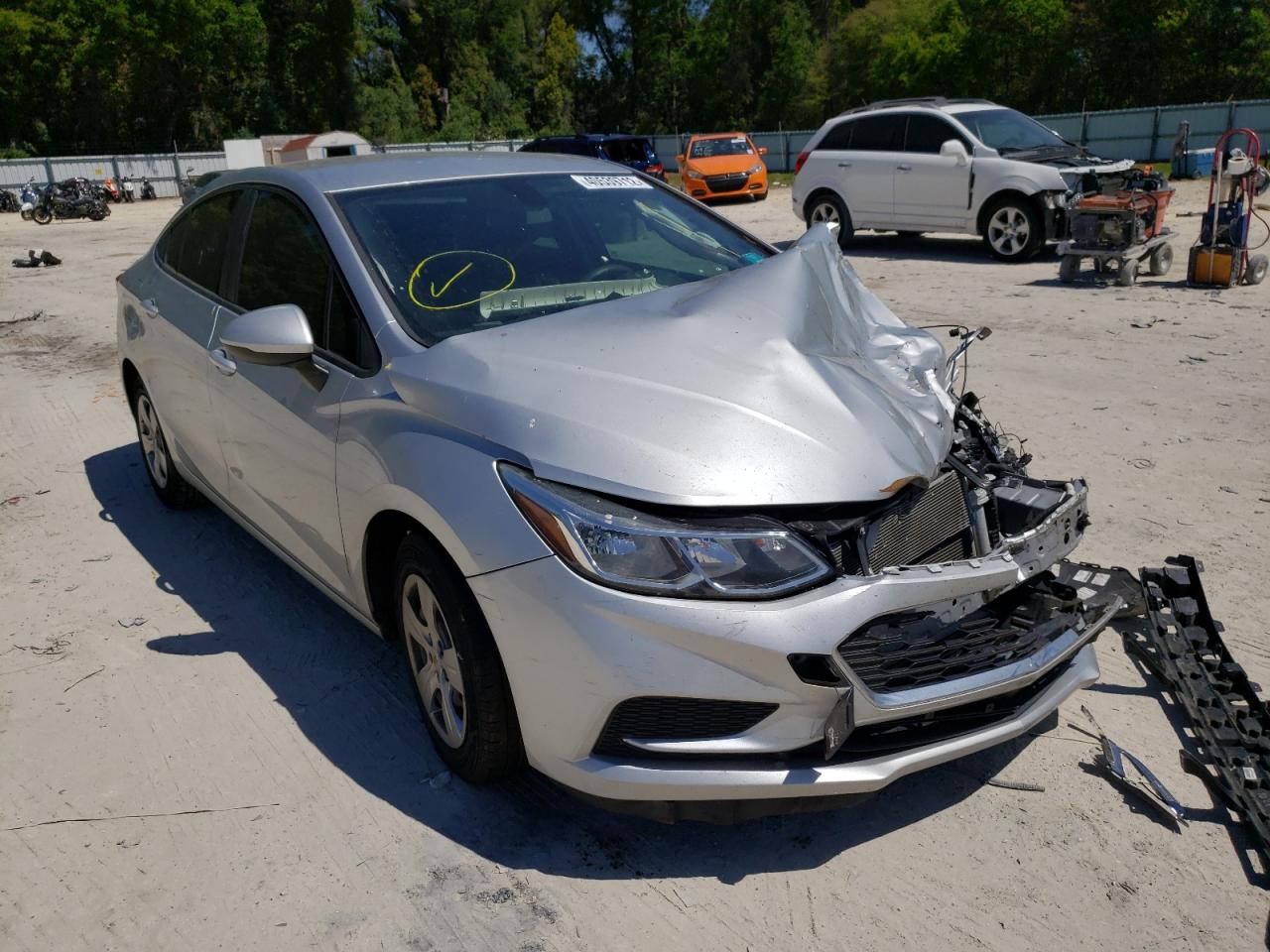 CHEVROLET CRUZE LS 2017 with VIN 1G1BC5SM0H7130871 - Photo from auction