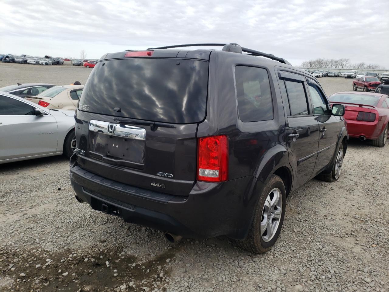 Photo 4 from auction – 2014 HONDA PILOT EXL with VIN 5FNYF4H59EB021947