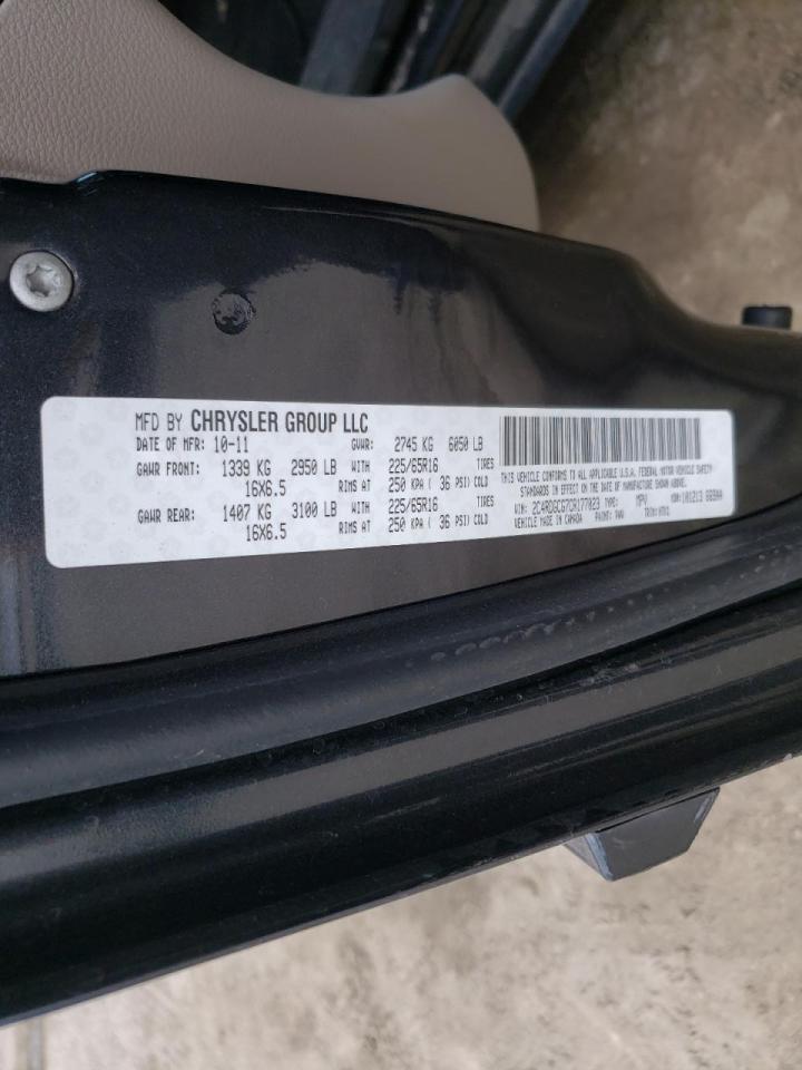 Photo 10 from auction – 2012 DODGE GRAND CARA with VIN 2C4RDGCG7CR177023