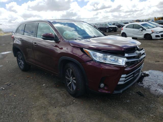 TOYOTA HIGHLANDER 2018 with VIN 5TDKZRFHXJS253762 - Photo from auction