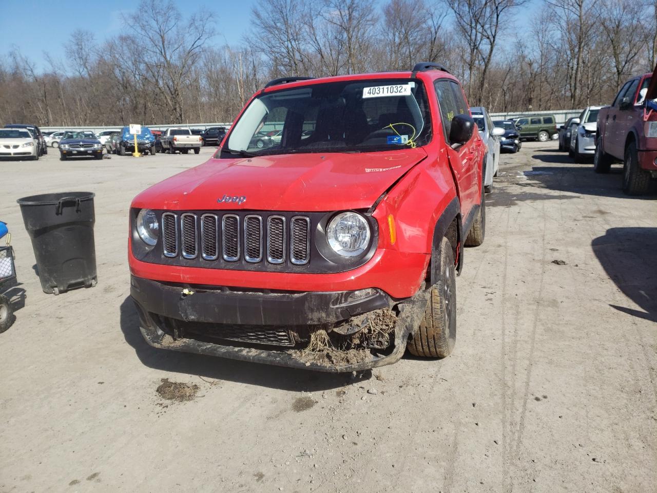 Photo 9 from auction – 2016 JEEP RENEGADE S with VIN ZACCJBAT4GPD91852