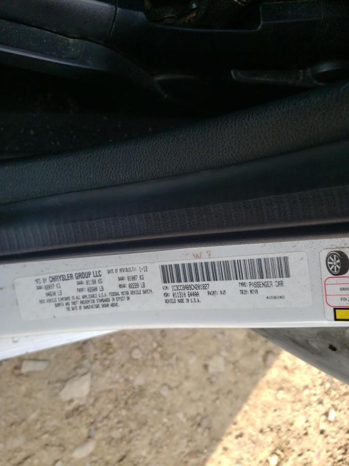 Photo 10 from auction – 2012 CHRYSLER 200 LX with VIN 1C3CCBAB9CN201827