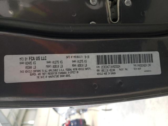 Photo 10 from auction – 2019 DODGE CHARGER R/ with VIN 2C3CDXCT1KH523224