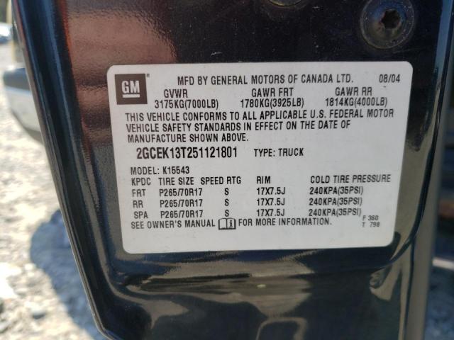 Photo 10 from auction – 2005 CHEVROLET SILVERADO with VIN 2GCEK13T251121801
