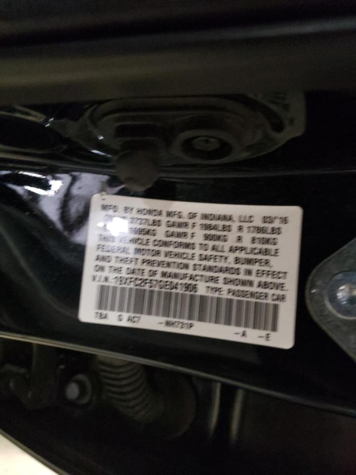 Photo 10 from auction – 2016 HONDA CIVIC LX with VIN 19XFC2F57GE041906