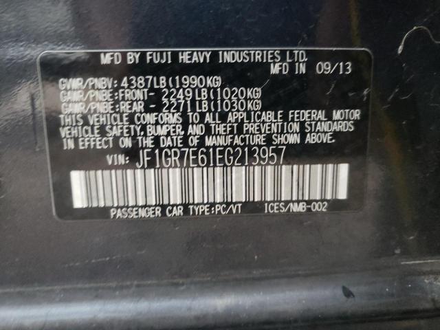 Photo 10 from auction – 2014 SUBARU IMPREZA WR with VIN JF1GR7E61EG213957