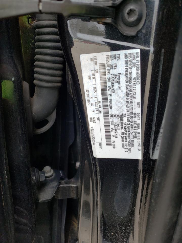 Photo 10 from auction – 2012 FORD FOCUS SE with VIN 1FAHP3F24CL391218