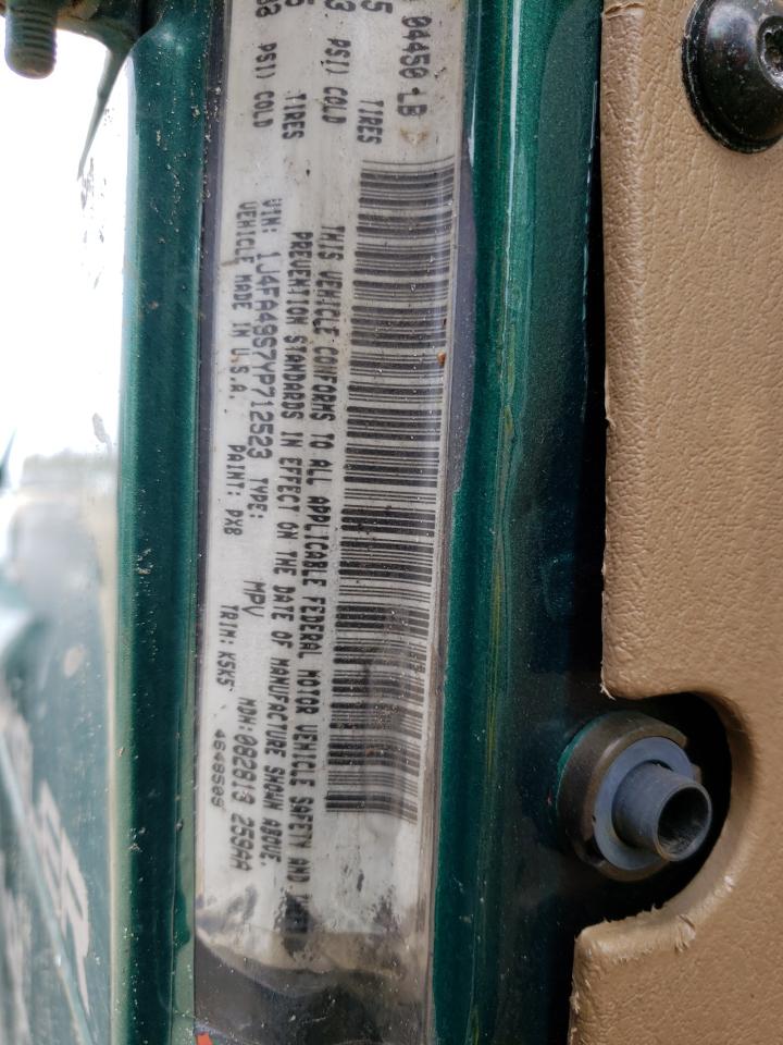 Photo 10 from auction – 2000 JEEP WRANGLER / with VIN 1J4FA49S7YP712523