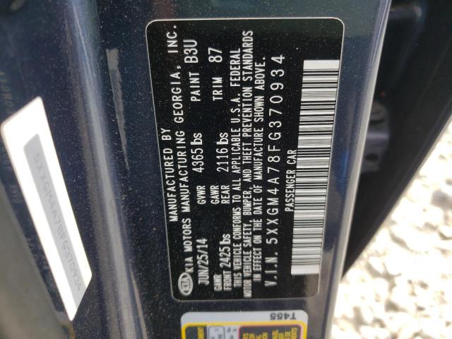 Photo 10 from auction – 2015 KIA OPTIMA LX with VIN 5XXGM4A78FG370934