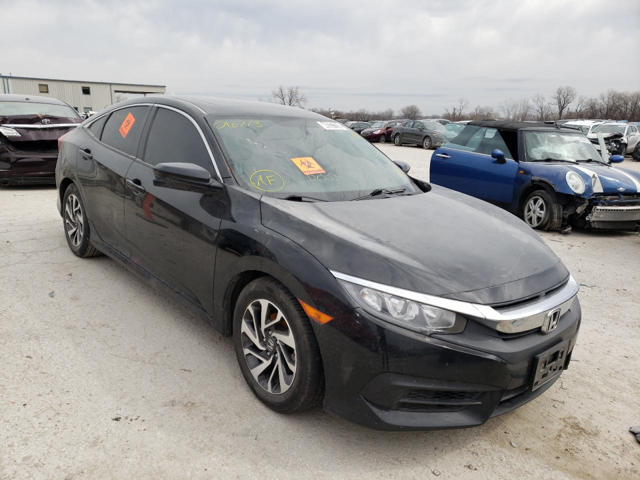 HONDA CIVIC EX 2017 with VIN 19XFC2F76HE016773 - Photo from auction