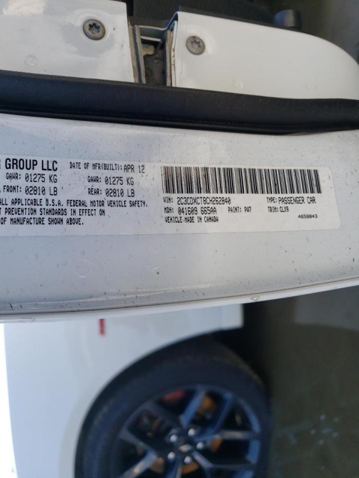 Photo 10 from auction – 2012 DODGE CHARGER R/ with VIN 2C3CDXCT8CH262840