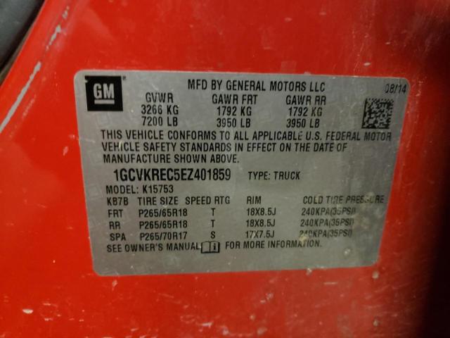 Photo 10 from auction – 2014 CHEVROLET SILVERADO with VIN 1GCVKREC5EZ401859