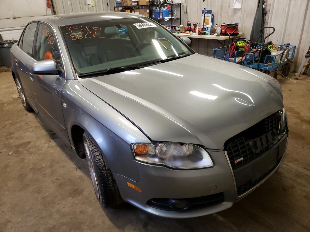 AUDI A4 2.0T QU 2008 with VIN WAUDF78E48A103921 - Photo from auction