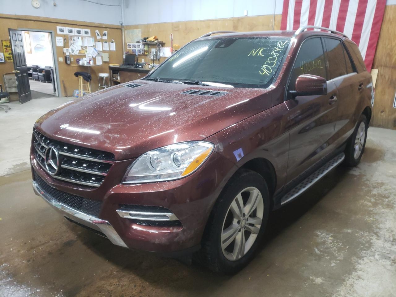 Photo 2 from auction – 2014 MERCEDES-BENZ ML 350 BLU with VIN 4JGDA2EB7EA385655