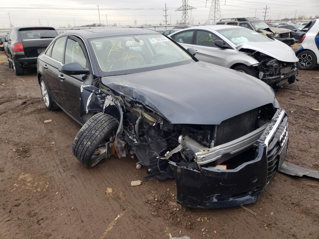 AUDI A6 PREMIUM 2014 with VIN WAUGFAFC4EN008145 - Photo from auction