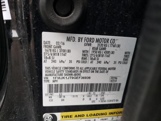Photo 10 from auction – 2016 FORD EXPEDITION with VIN 1FMJK1JT9GEF36936
