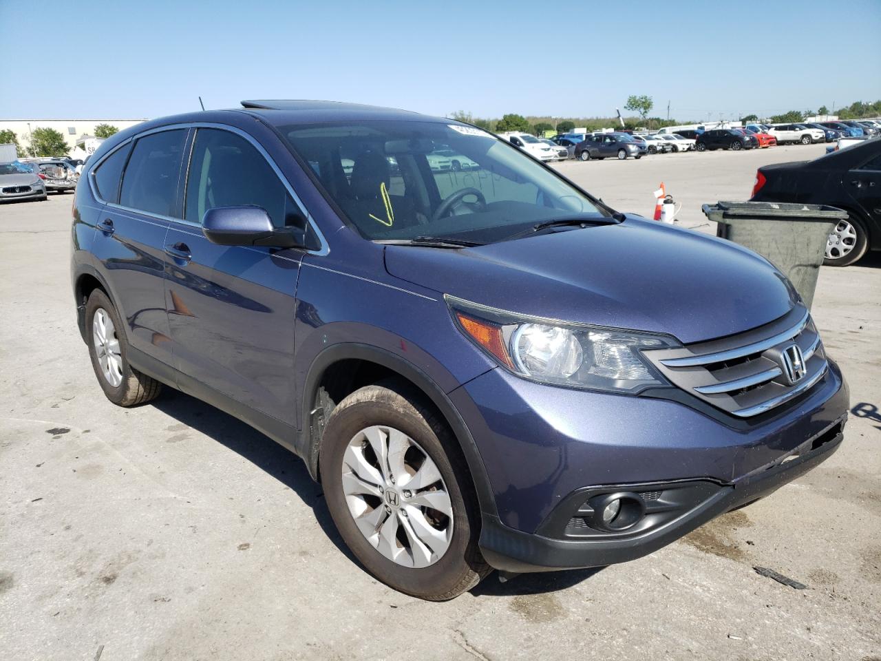 HONDA CR-V EX 2014 with VIN 3CZRM3H56EG702673 - Photo from auction