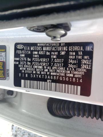 Photo 10 from auction – 2015 KIA SORENTO LX with VIN 5XYKT3A68FG561814