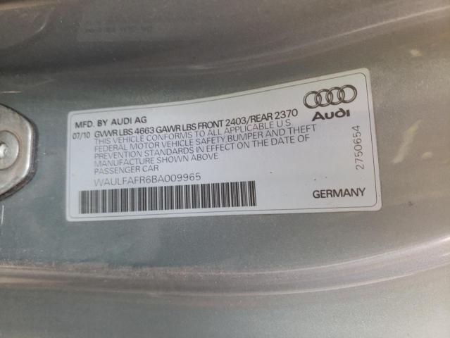 Photo 10 from auction – 2011 AUDI A5 PREMIUM with VIN WAULFAFR6BA009965
