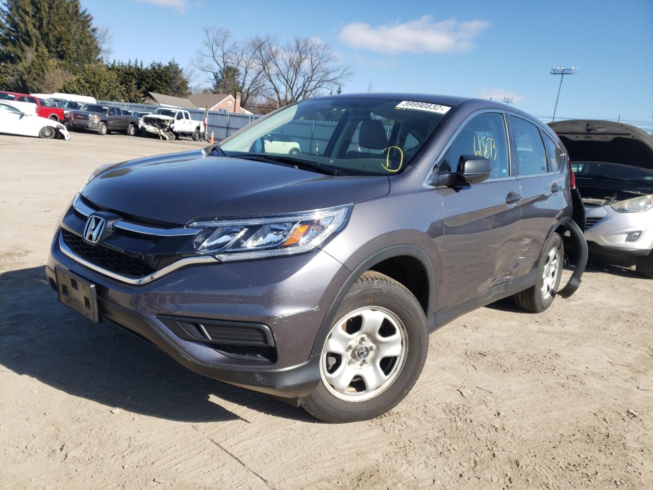 Photo 2 from auction – 2015 HONDA CR-V LX with VIN 3CZRM3H34FG702543