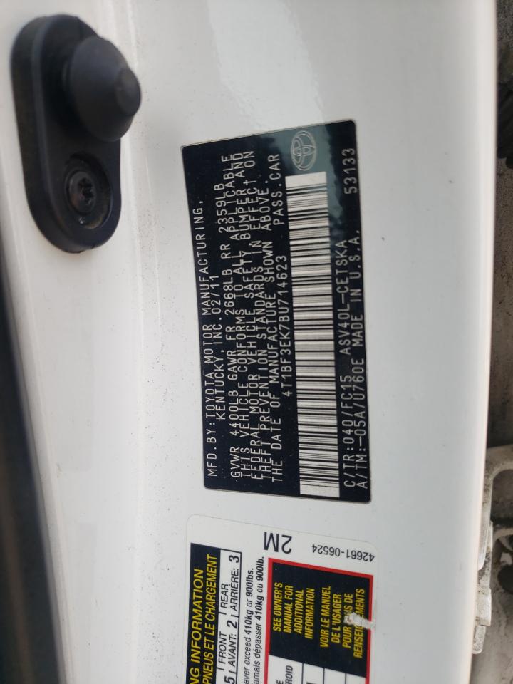 Photo 10 from auction – 2011 TOYOTA CAMRY BASE with VIN 4T1BF3EK7BU714623