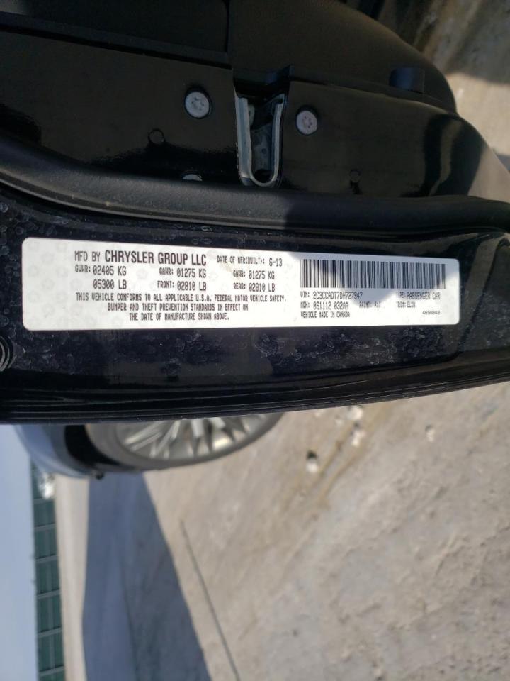 Photo 10 from auction – 2013 CHRYSLER 300C VARVA with VIN 2C3CCADT7DH727947