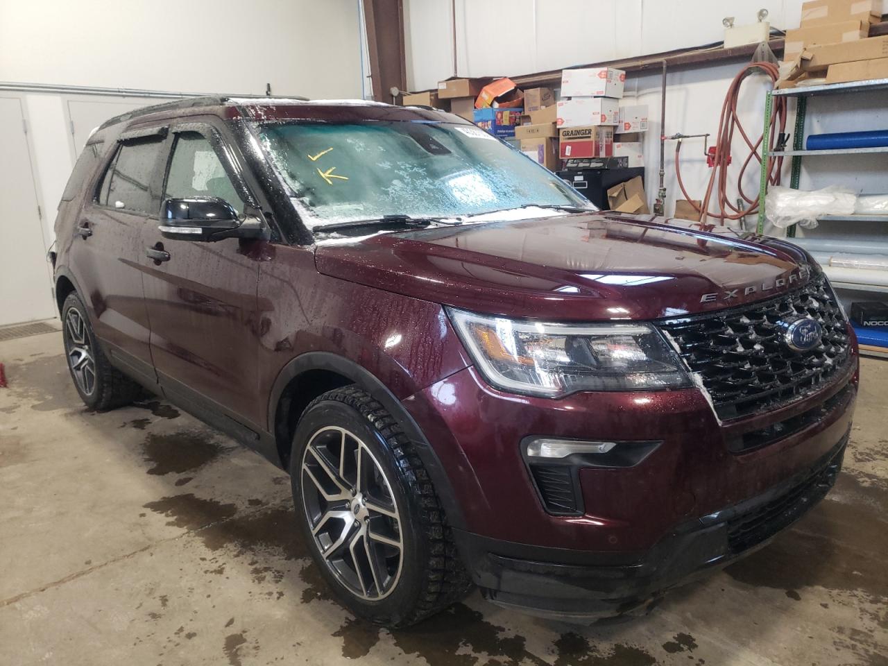 FORD EXPLORER S 2018 with VIN 1FM5K8GT3JGB00998 - Photo from auction