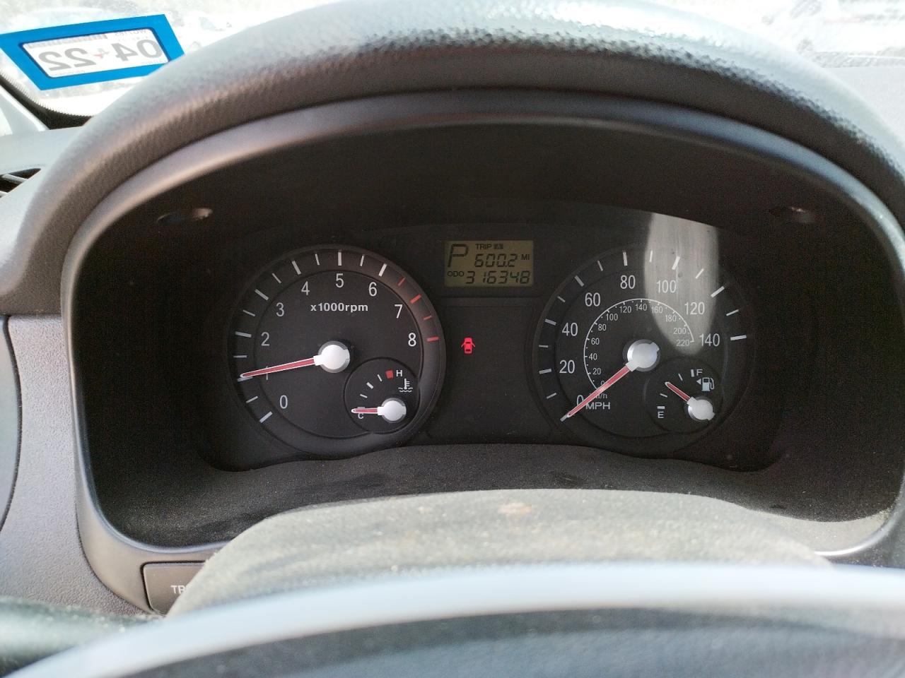 Photo 8 from auction – 2006 KIA RIO with VIN KNADE123566050525