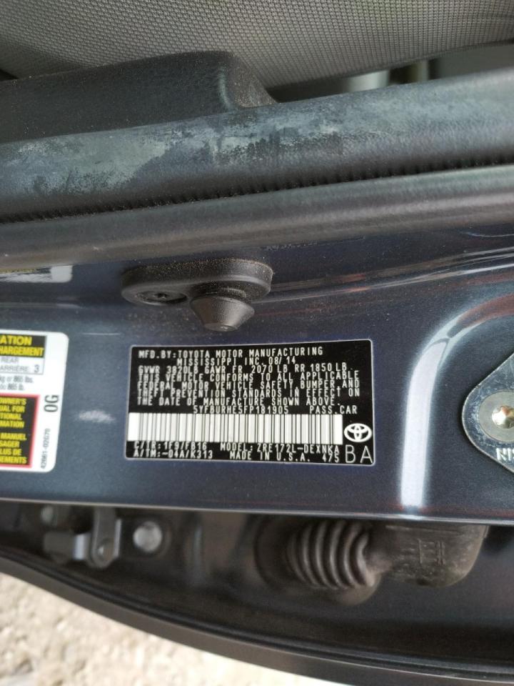 Photo 10 from auction – 2015 TOYOTA COROLLA L with VIN 5YFBURHE5FP181905