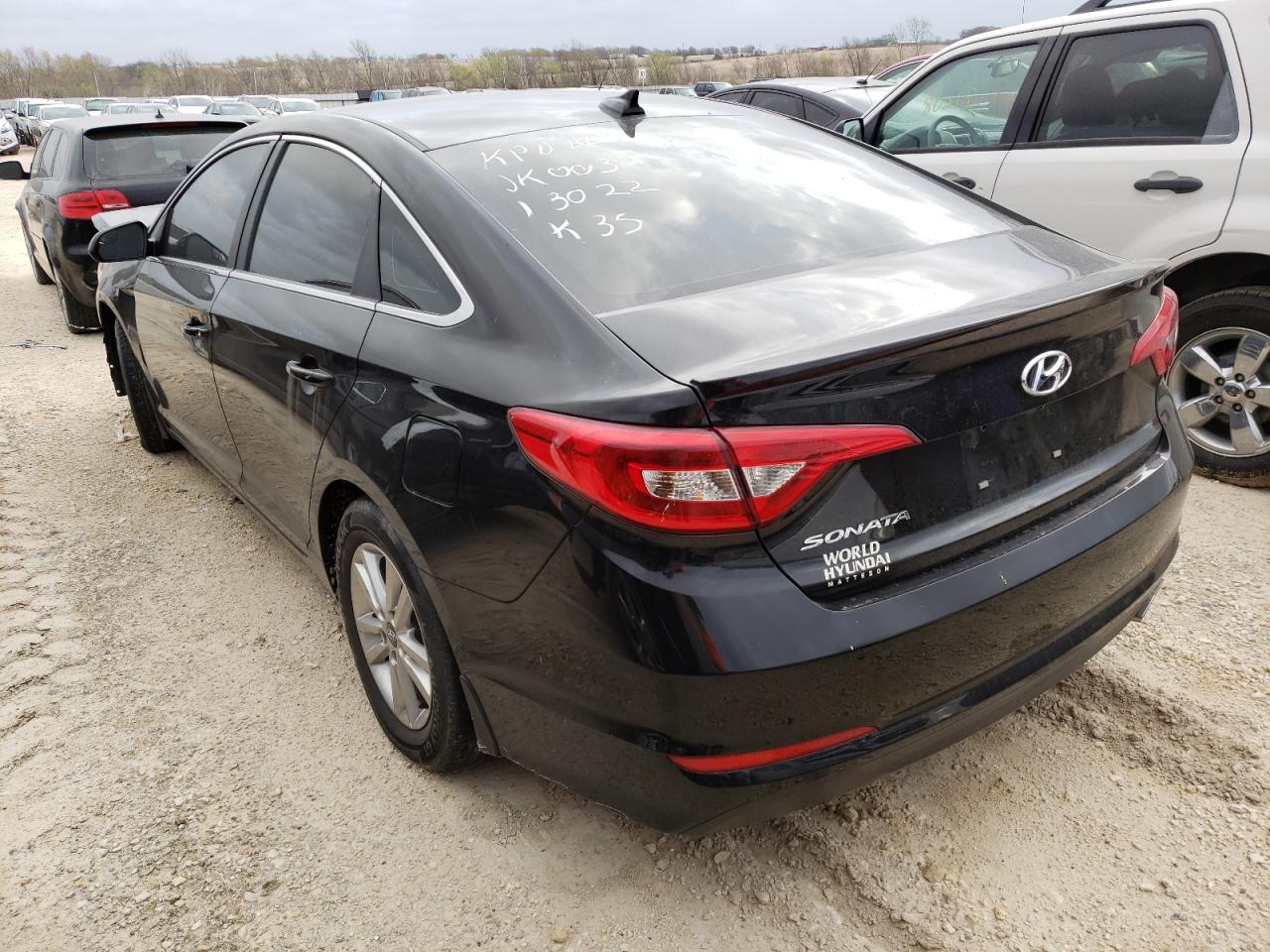 Photo 3 from auction – 2017 HYUNDAI SONATA SE with VIN 5NPE24AF9HH595388