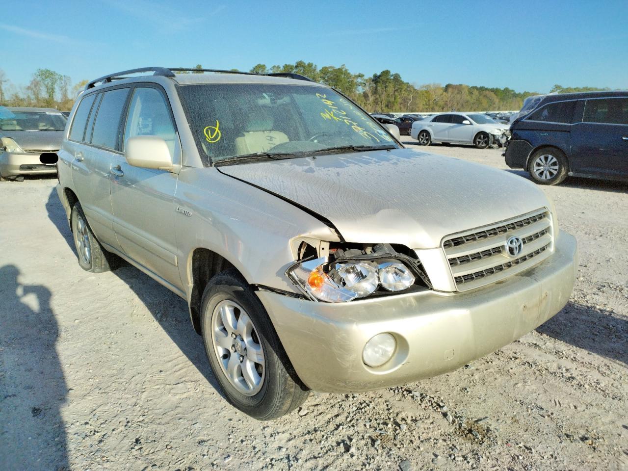 TOYOTA HIGHLANDER 2002 with VIN JTEGF21A820036548 - Photo from auction