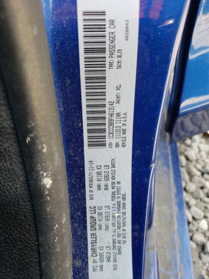Photo 10 from auction – 2015 CHRYSLER 200 S with VIN 1C3CCCBB9FN613142