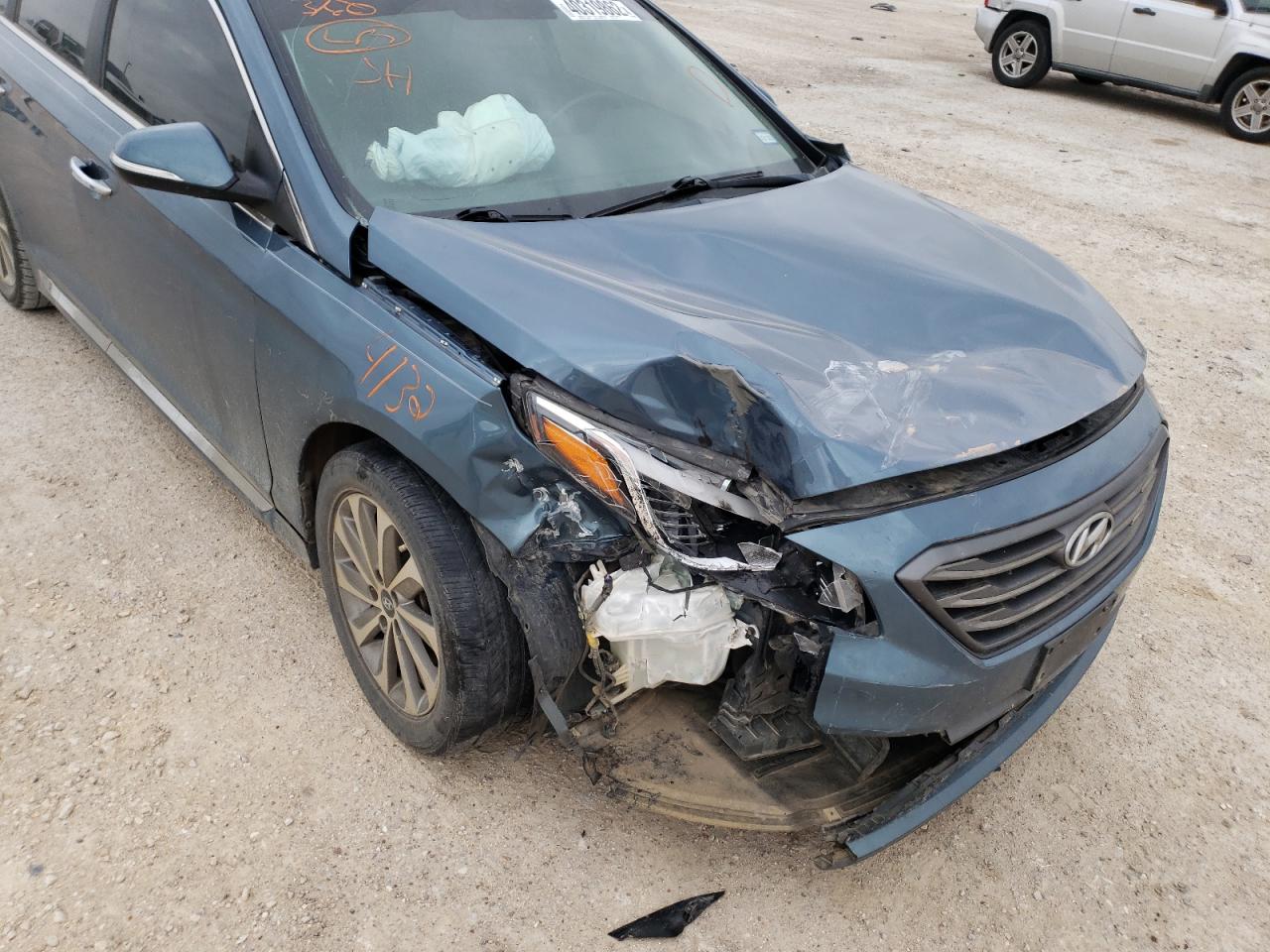 Photo 9 from auction – 2015 HYUNDAI SONATA SPO with VIN 5NPE34AF2FH097219