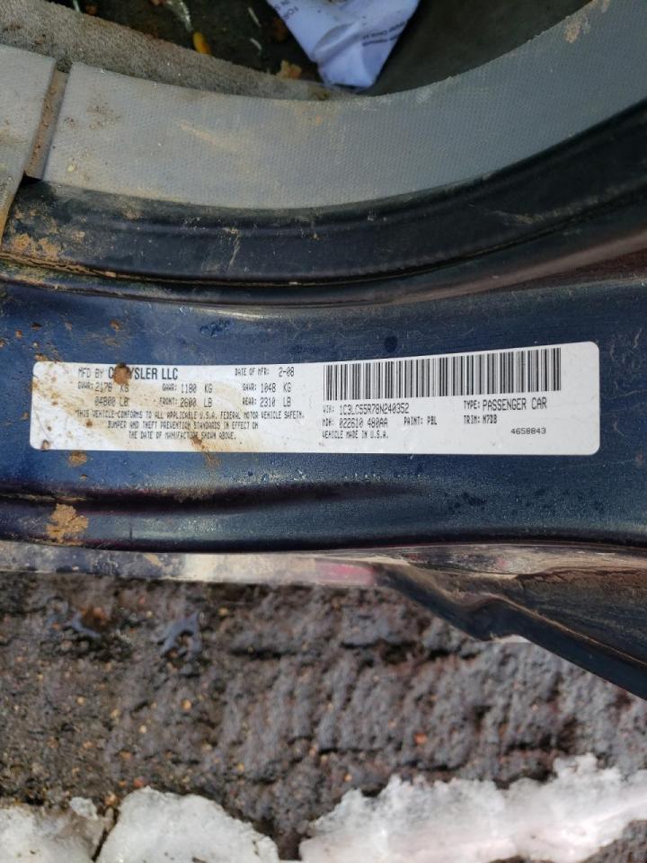 Photo 10 from auction – 2008 CHRYSLER SEBRING TO with VIN 1C3LC55R78N240352