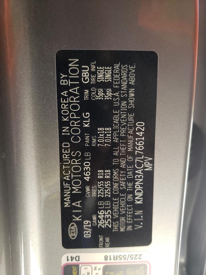 Photo 10 from auction – 2020 KIA SPORTAGE E with VIN KNDPN3AC7L7661420
