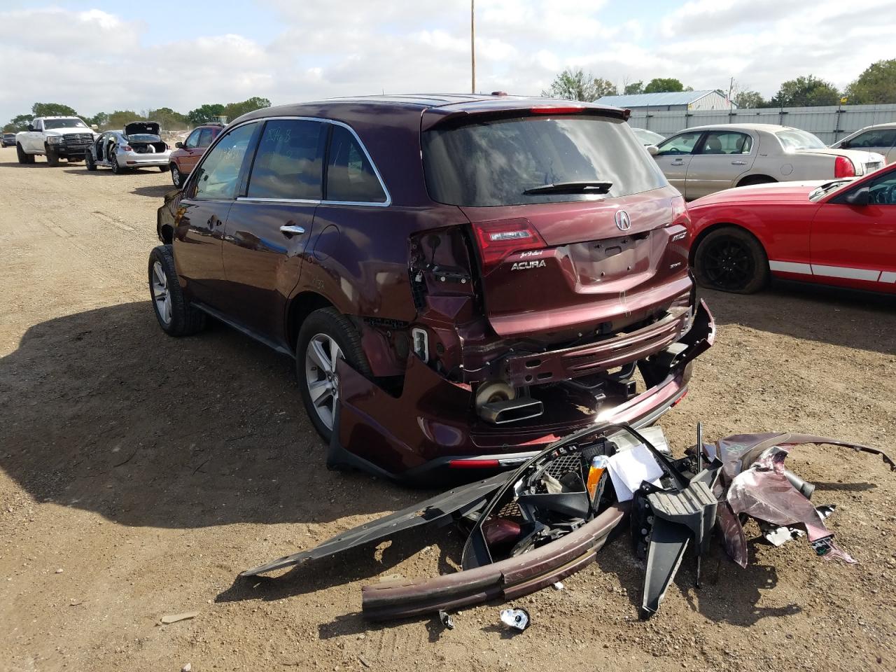Photo 3 from auction – 2012 ACURA MDX TECHNO with VIN 2HNYD2H33CH525615