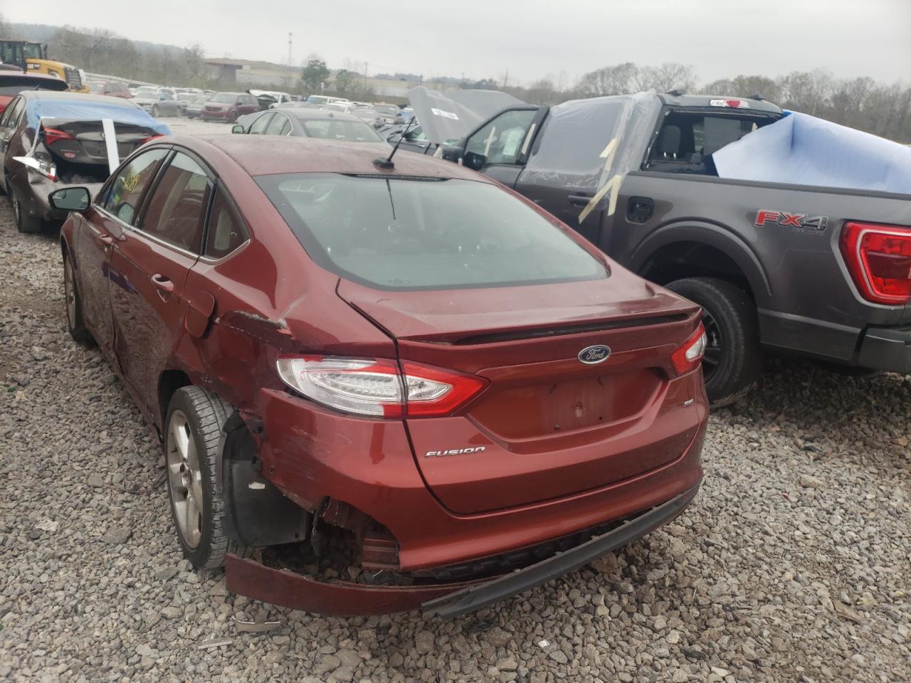 Photo 3 from auction – 2014 FORD FUSION SE with VIN 3FA6P0H73ER368368
