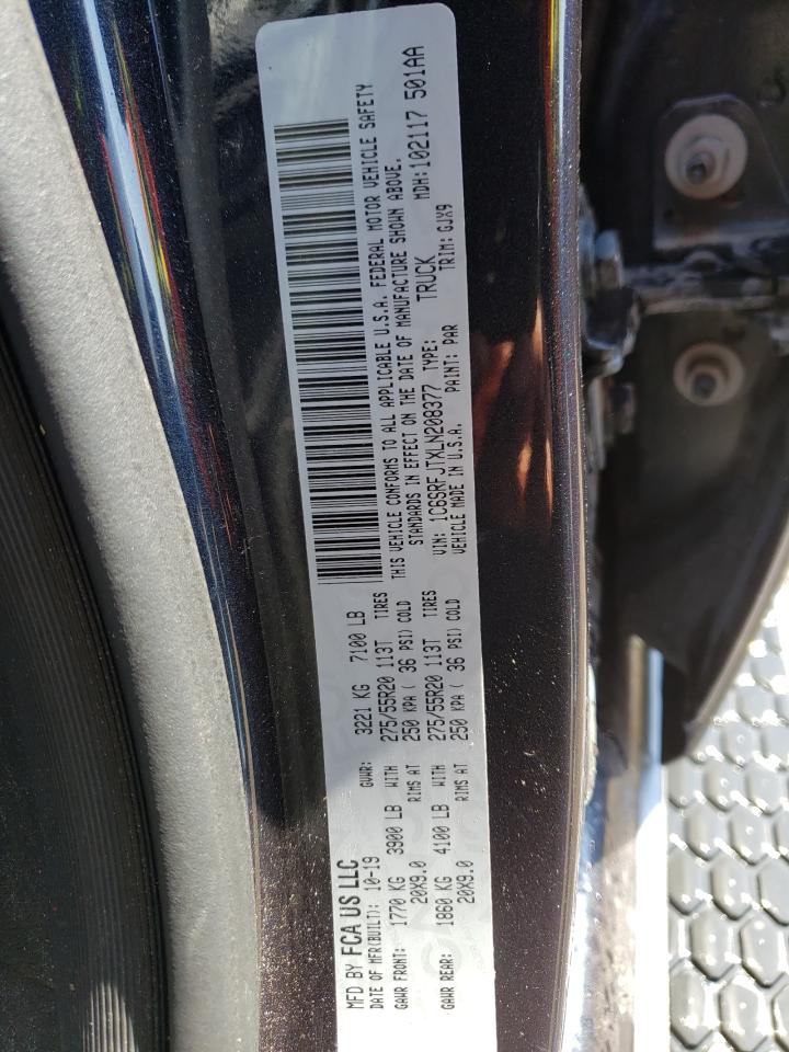 Photo 10 from auction – 2020 RAM 1500 LARAM with VIN 1C6SRFJTXLN208377
