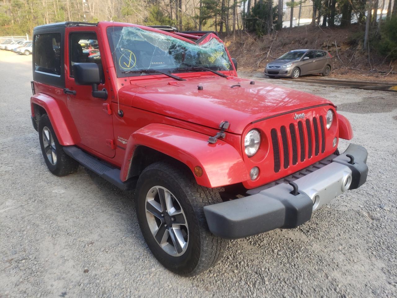 JEEP WRANGLER S 2015 with VIN 1C4AJWBG5FL572476 - Photo from auction
