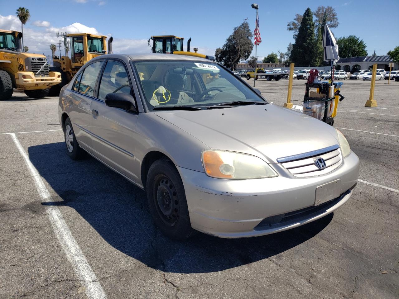 HONDA CIVIC LX 2001 with VIN 2HGES16511H523762 - Photo from auction