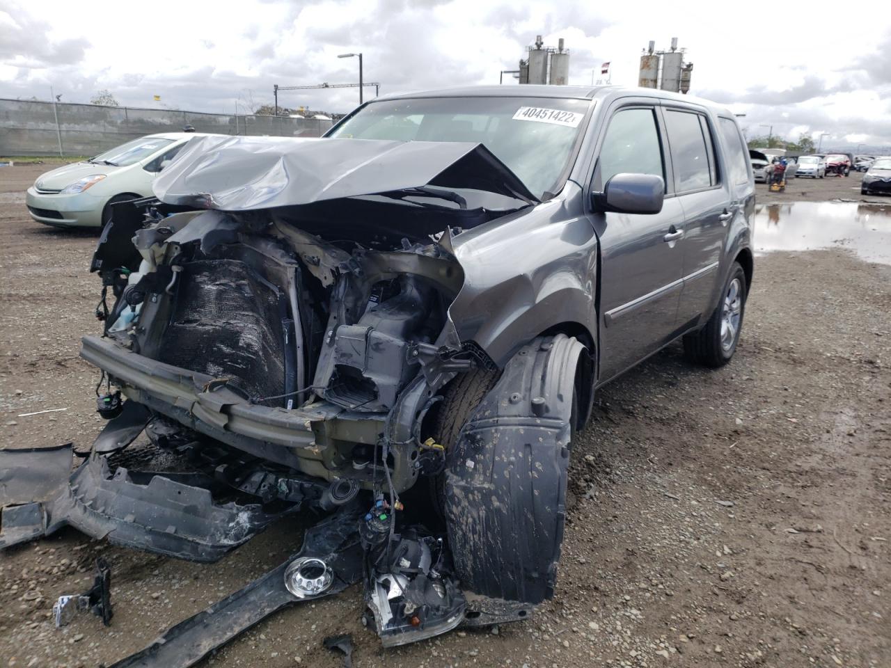 Photo 2 from auction – 2012 HONDA PILOT EXL with VIN 5FNYF3H69CB022533