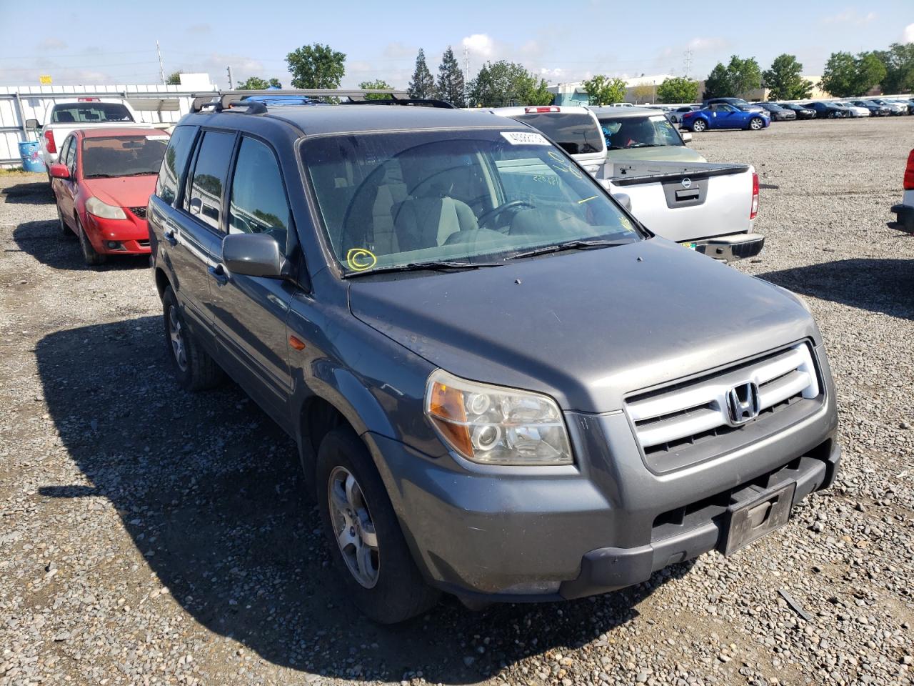 HONDA PILOT EX 2007 with VIN 5FNYF28417B007457 - Photo from auction