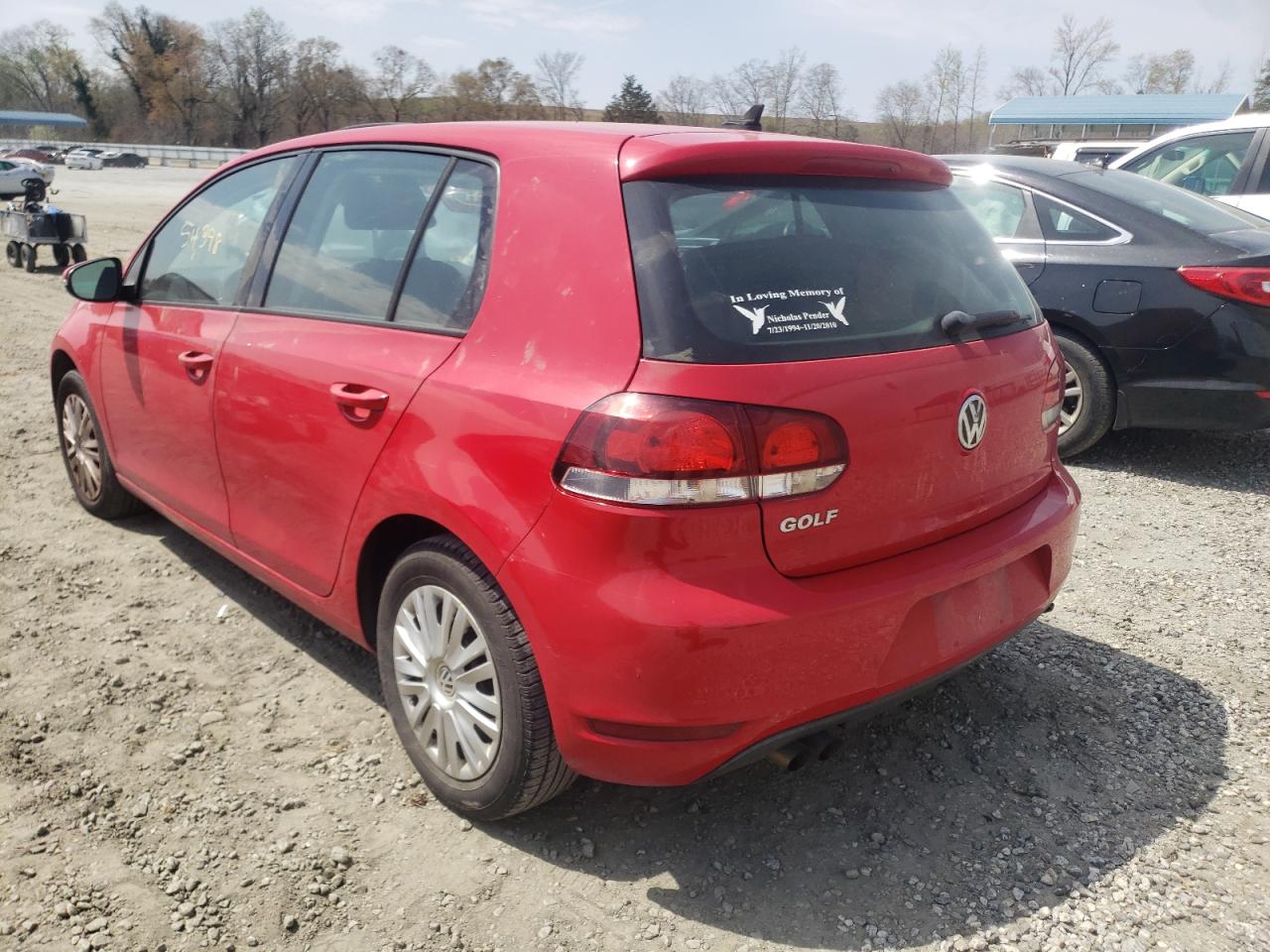 Photo 3 from auction – 2013 VOLKSWAGEN GOLF with VIN WVWDB7AJ1DW007859