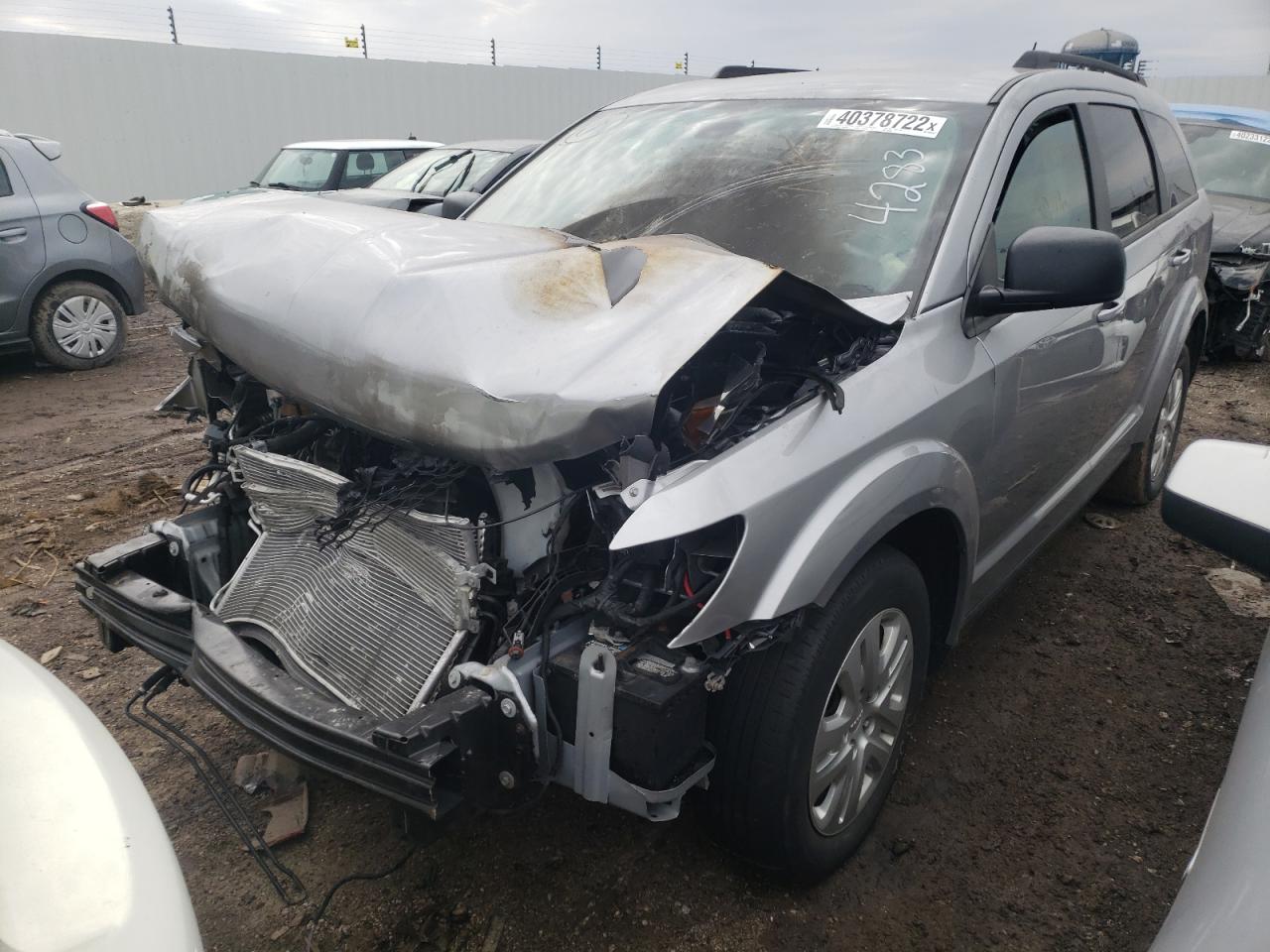 Photo 2 from auction – 2018 DODGE JOURNEY SE with VIN 3C4PDCAB3JT384283