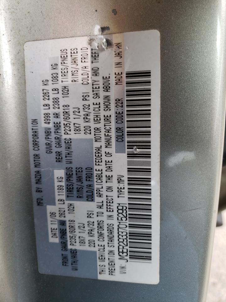 Photo 10 from auction – 2007 MAZDA CX-7 with VIN JM3ER293370152991