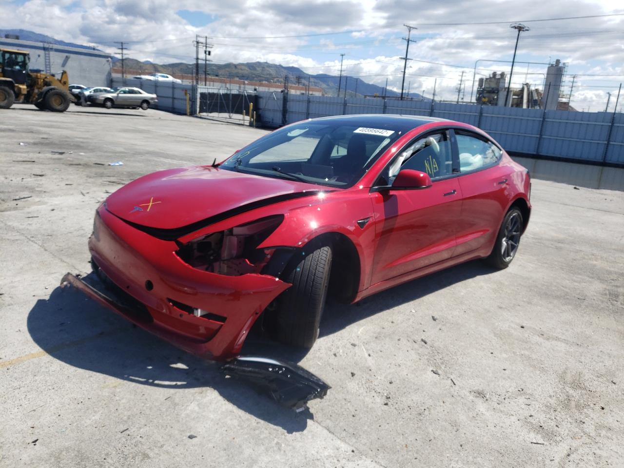 Photo 2 from auction – 2021 TESLA MODEL 3 with VIN 5YJ3E1EA4MF066435