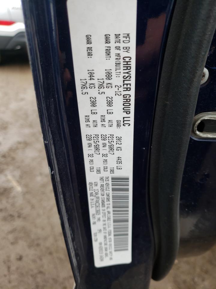 Photo 10 from auction – 2012 JEEP PATRIOT LA with VIN 1C4NJPFAXCD613669
